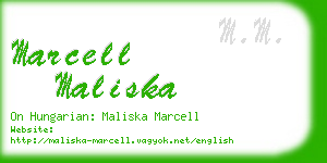 marcell maliska business card